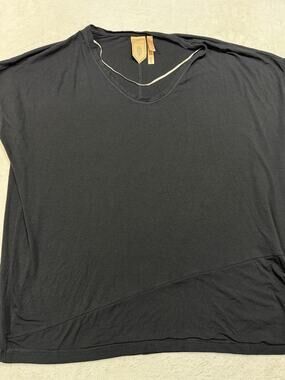 Indygena Modal Milk Fiber Travel Top XL Minimalist Asymmetrical Athleisure